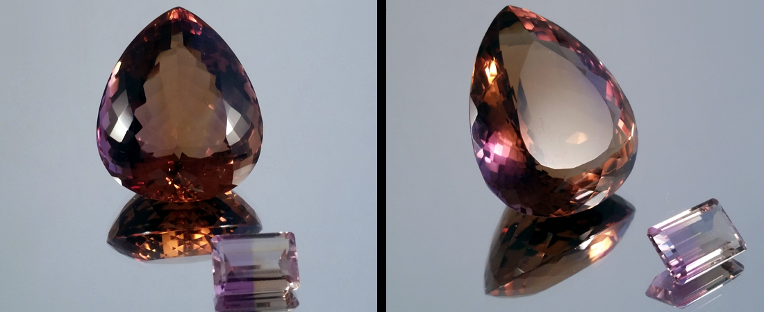 Edelstein Gem Gemstone Ametrin